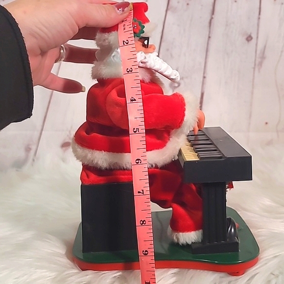 Vintage 90s Jazzy Piano Pals Santa Claus UNTESTED Christmas Animated Decor - Picture 16 of 16